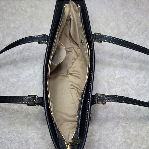 Rainbow Hawaiian Floral Print Tote Purse with Matching Wallet - Picture 5 of 13